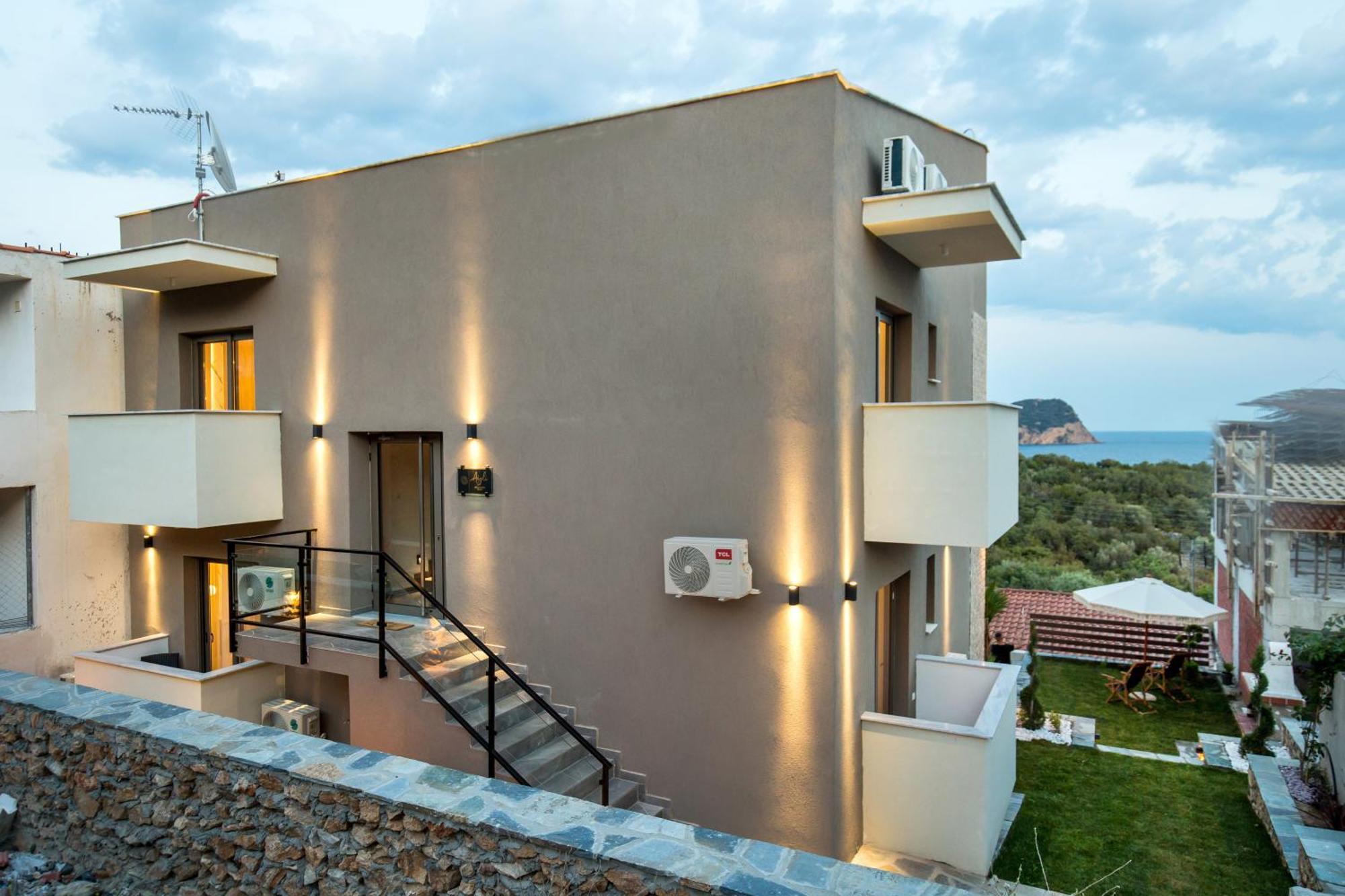 Aigli Skala Maries Deluxe Διαμέρισμα Skála Marión Εξωτερικό φωτογραφία