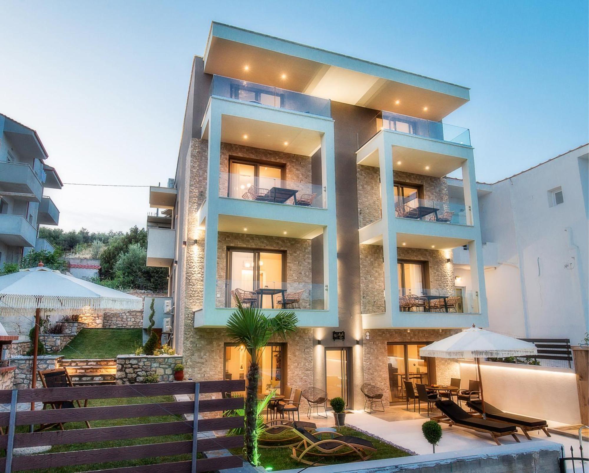 Aigli Skala Maries Deluxe Διαμέρισμα Skála Marión Εξωτερικό φωτογραφία
