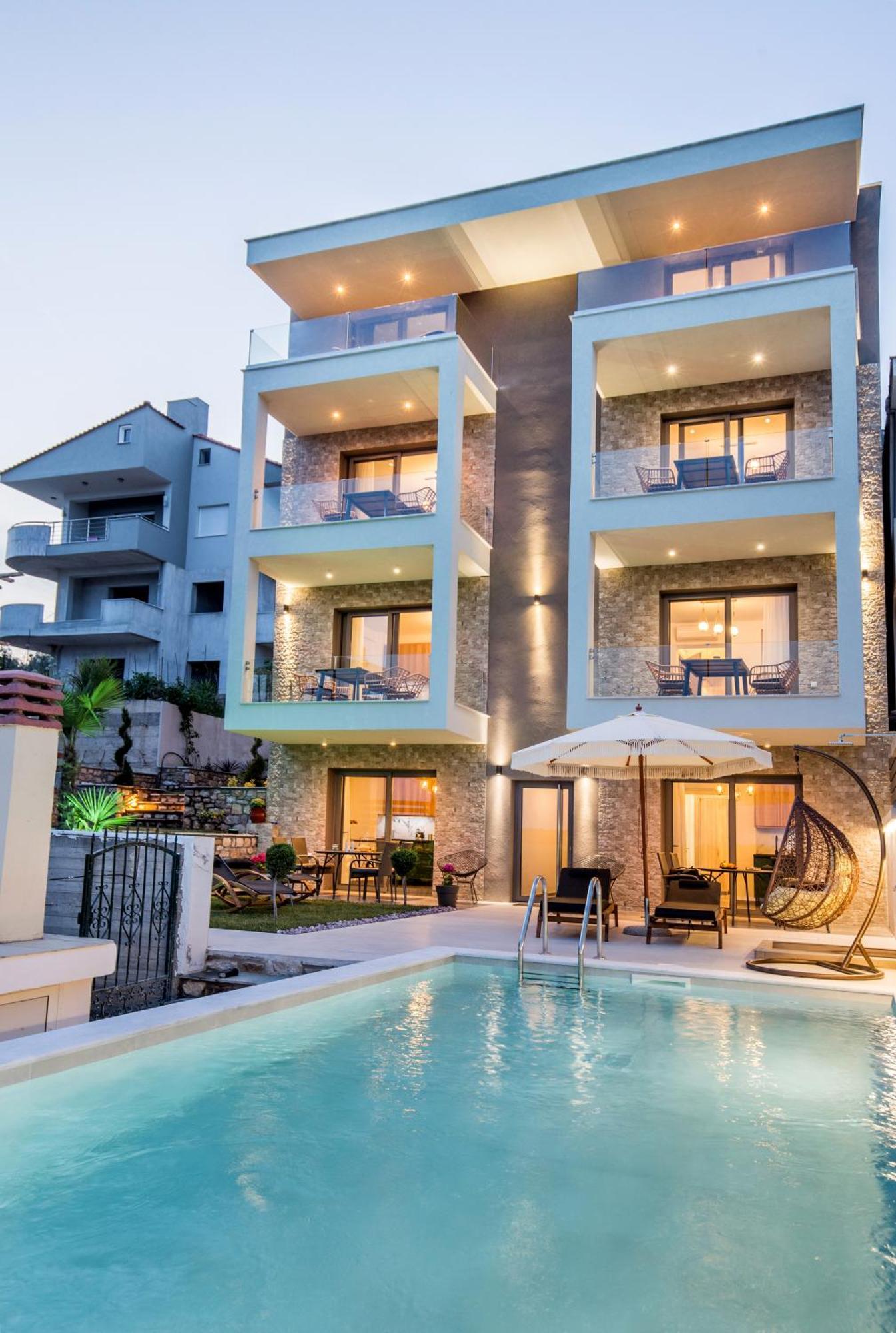 Aigli Skala Maries Deluxe Διαμέρισμα Skála Marión Εξωτερικό φωτογραφία