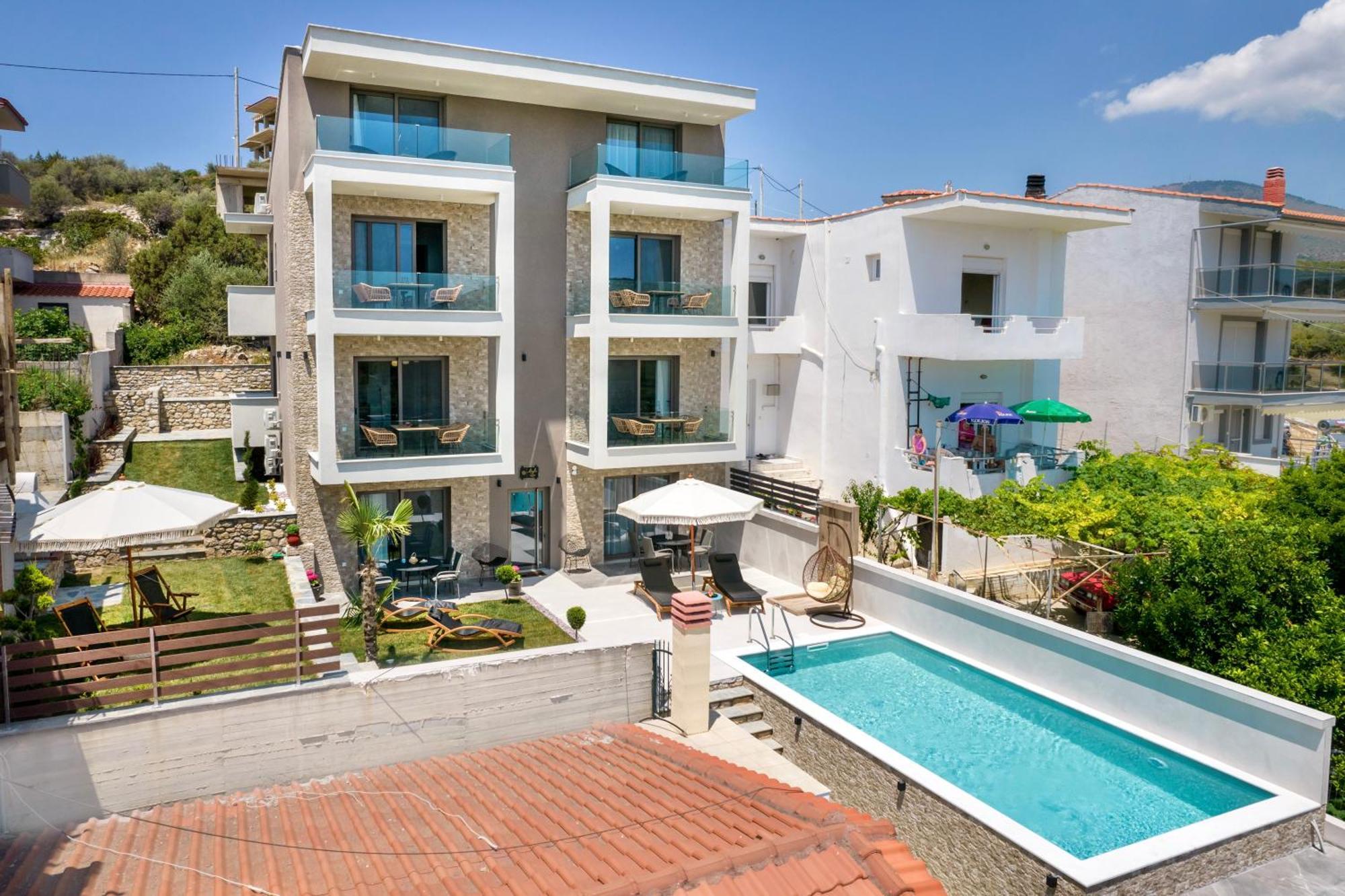 Aigli Skala Maries Deluxe Διαμέρισμα Skála Marión Εξωτερικό φωτογραφία